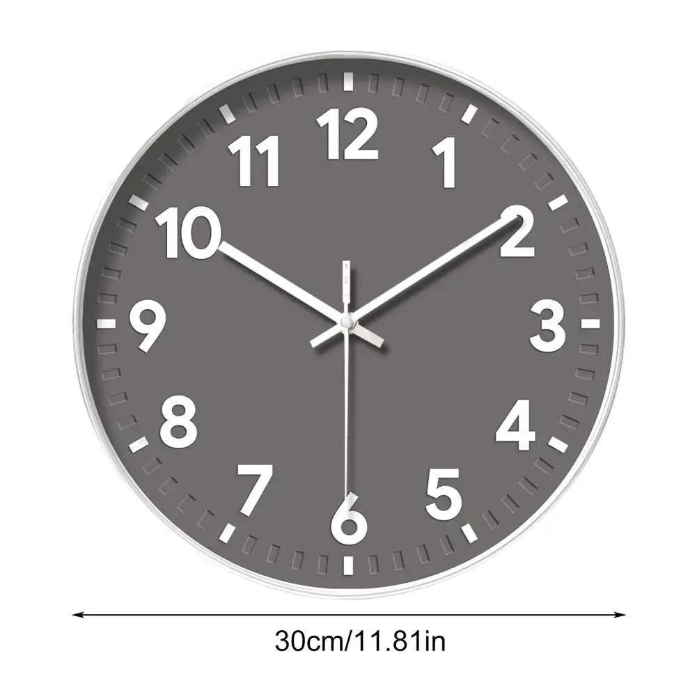 Relógio de parede decorativo para sala de estar, display de agulha, ponteiro op