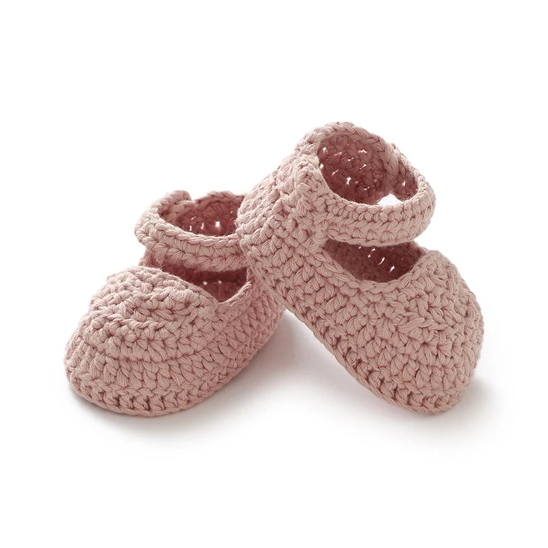 Sapatos para Bebê Recém-Nascido Menina (0-1 ano): Moda, cor pura, malha infantil, antiderrapante e sola macia. Ideais para os primeiros passos no inverno, perfeitos para caminhadas!