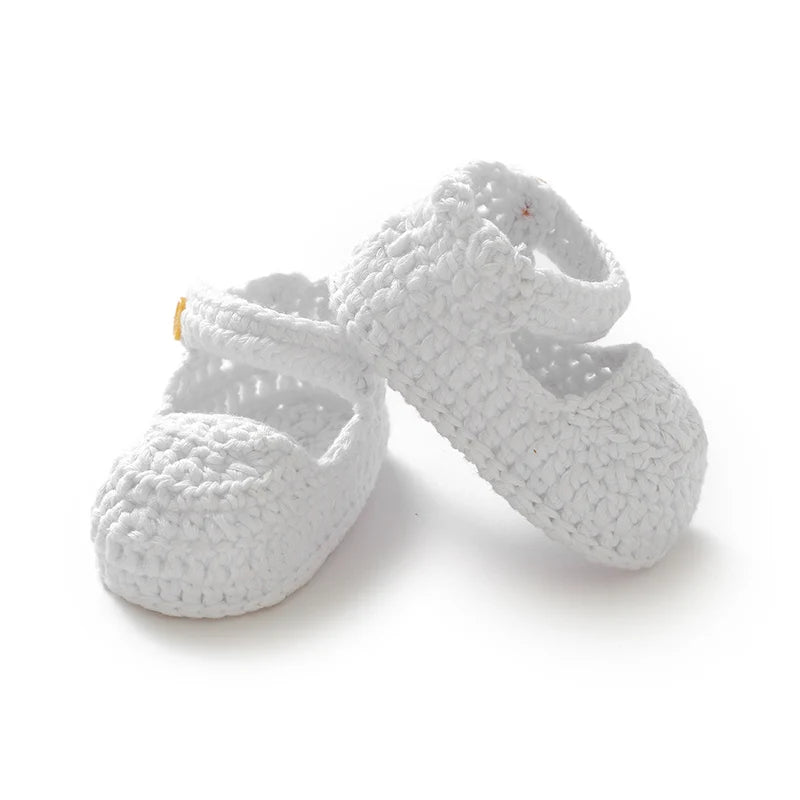 Sapatos para Bebê Recém-Nascido Menina (0-1 ano): Moda, cor pura, malha infantil, antiderrapante e sola macia. Ideais para os primeiros passos no inverno, perfeitos para caminhadas!