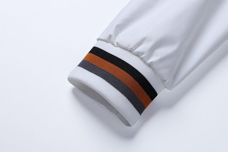 Jaqueta Masculina Casual com Gola para Outono e Inverno - Casaco com Zíper, Ideal para Esportes ao Ar Livre, Blusão à Prova d'Água, Estilo Bombardeiro.