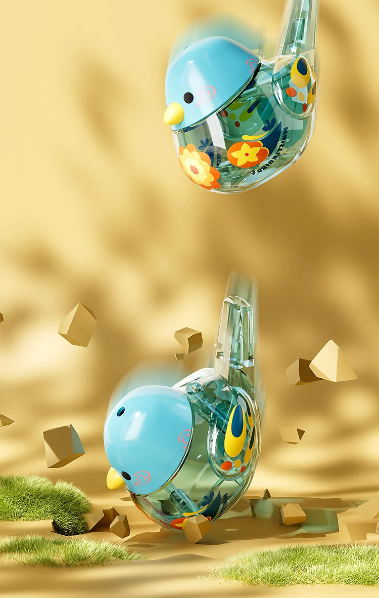 Apito de pássaro aquático para bebês e crianças – brinquedo educativo musical com adição de água, ideal para estímulo sensorial e treinamento auditivo.