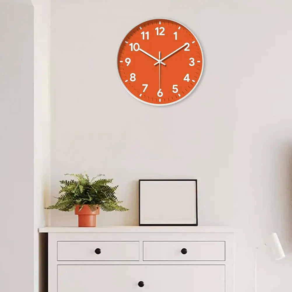 Relógio de parede decorativo para sala de estar, display de agulha, ponteiro op