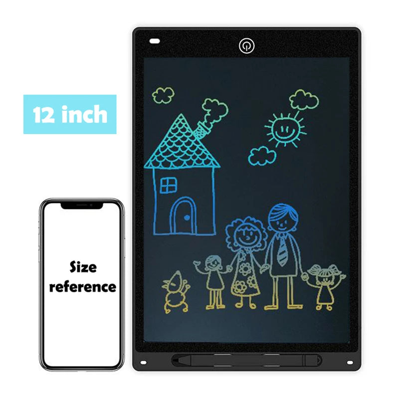 Prancheta Eletrônica LCD – Tablet de Escrita e Desenho Infantil Disponível nos tamanhos: 8.5 / 10 / 12 polegadas