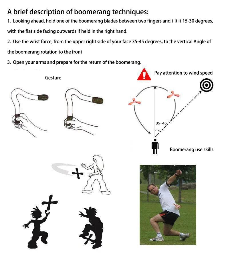 Brinquedo boomerang de três folhas, macio e interativo, para crianças e adultos