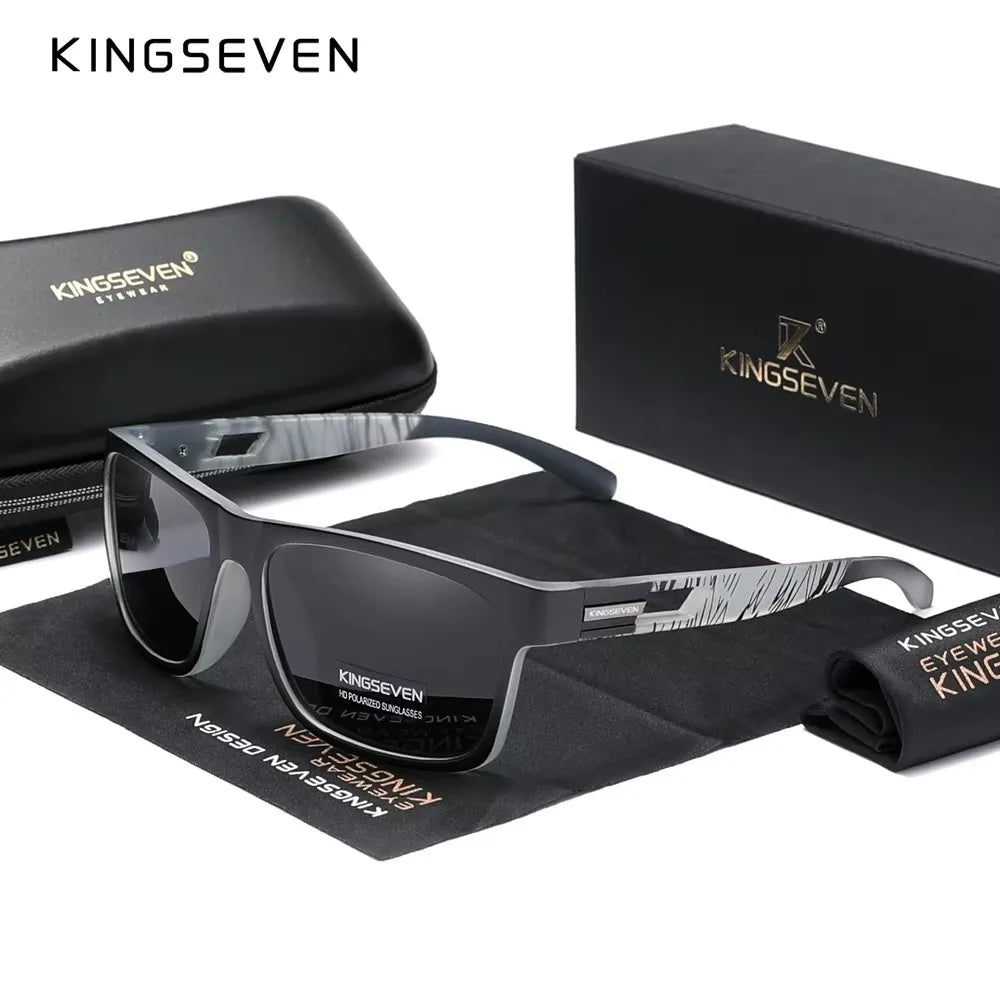 Óculos de Sol Polarizados Femininos Kingseven - Novo Design 2024 da Marca Lentes UV e estilo moderno.