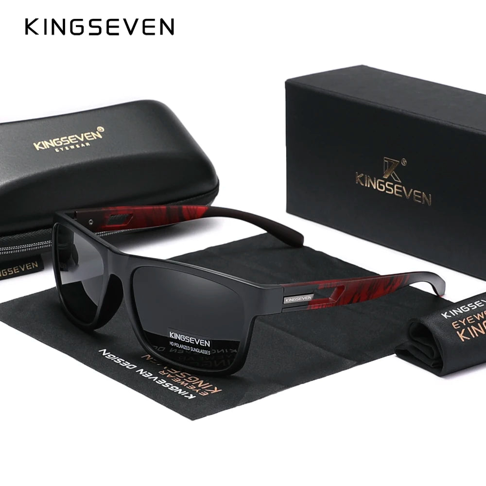 Óculos de Sol Polarizados Femininos Kingseven - Novo Design 2024 da Marca Lentes UV e estilo moderno.