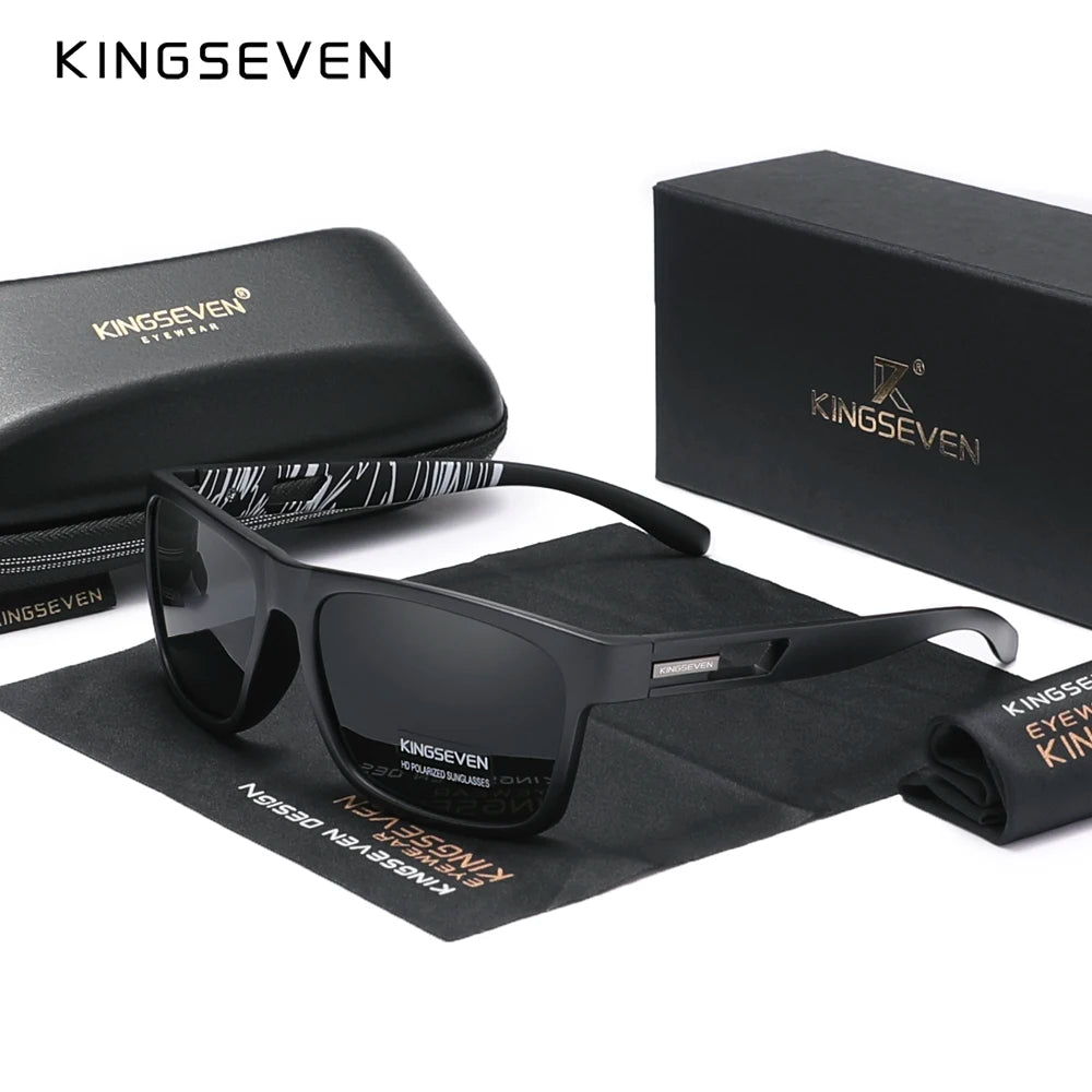 Óculos de Sol Polarizados Femininos Kingseven - Novo Design 2024 da Marca Lentes UV e estilo moderno.