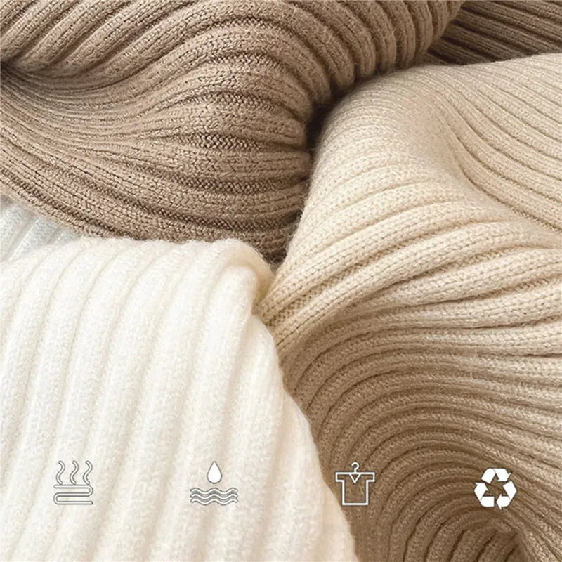 Blusa feminina de manga longa com gola alta, estilo Harajuku. Pulôver de malha fina, ajuste magro e elástico, básico e sólido, perfeito para compor looks simples.