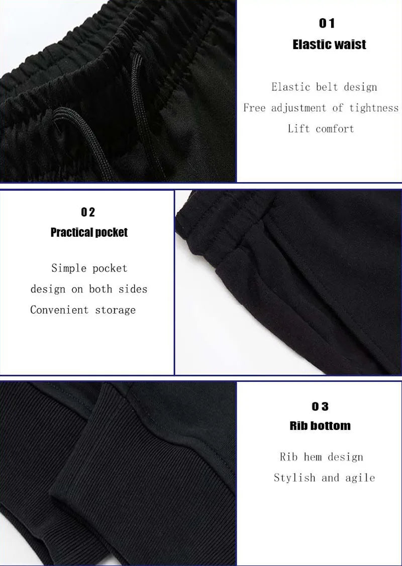 PUAIA - Calças Esportivas Masculinas de Jogging, Roupas Fitness Soltas, Monocromáticas, Estilo Streetwear, Ideais para Outono e Inverno.