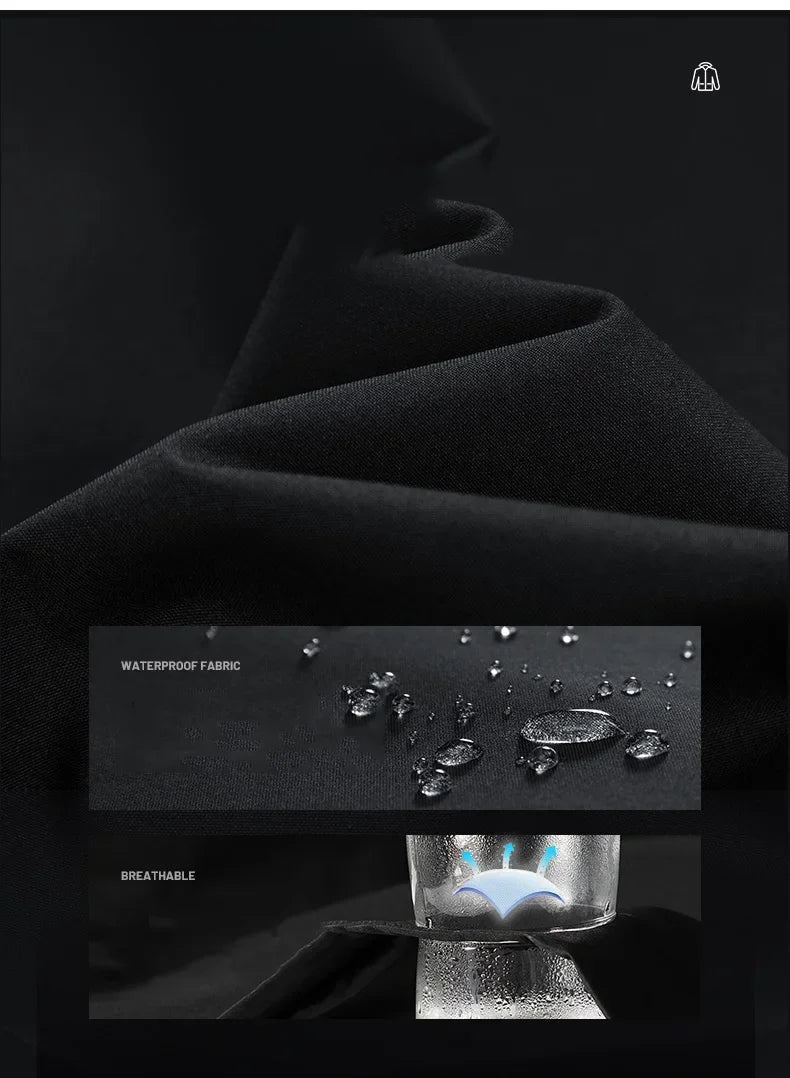 Jaqueta impermeável unissex para atividades ao ar livre. Respirável e à prova de vento, perfeita para outono, pesca e acampamento. Ideal para homens e mulheres!