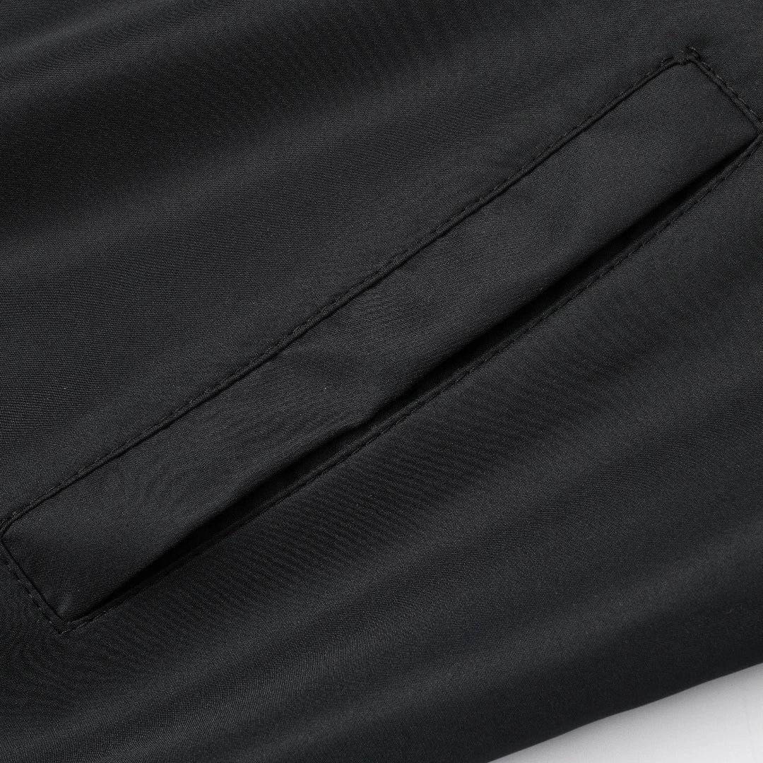 Jaqueta Masculina de Gola de Beisebol - Nova para Primavera e Outono de 2024, Curta, Solta, em Cor Sólida, Estilo Casual e de Negócios, Casaco Fino em Tendência.