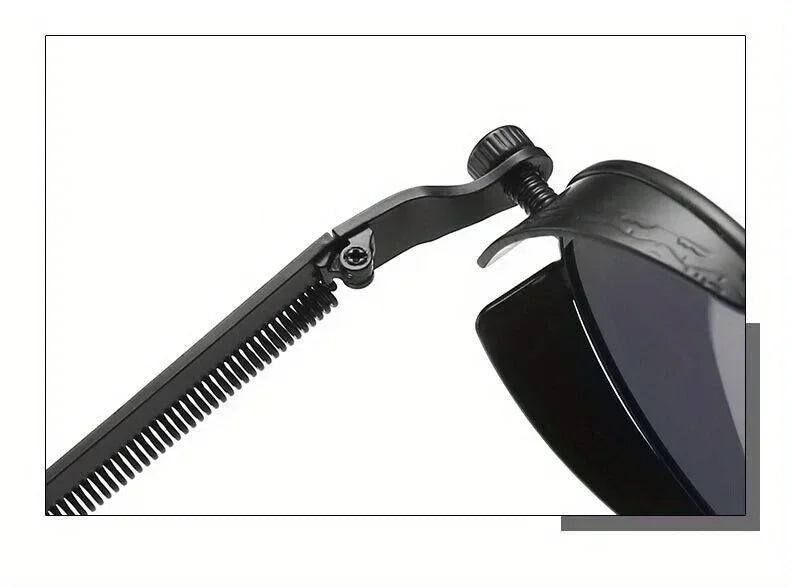 Óculos de sol Steampunk clássicos unissex. Óculos de sol retrô redondos com armação de metal.