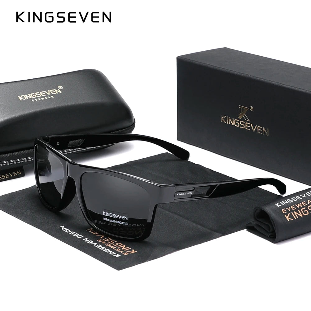 Óculos de Sol Polarizados Femininos Kingseven - Novo Design 2024 da Marca Lentes UV e estilo moderno.
