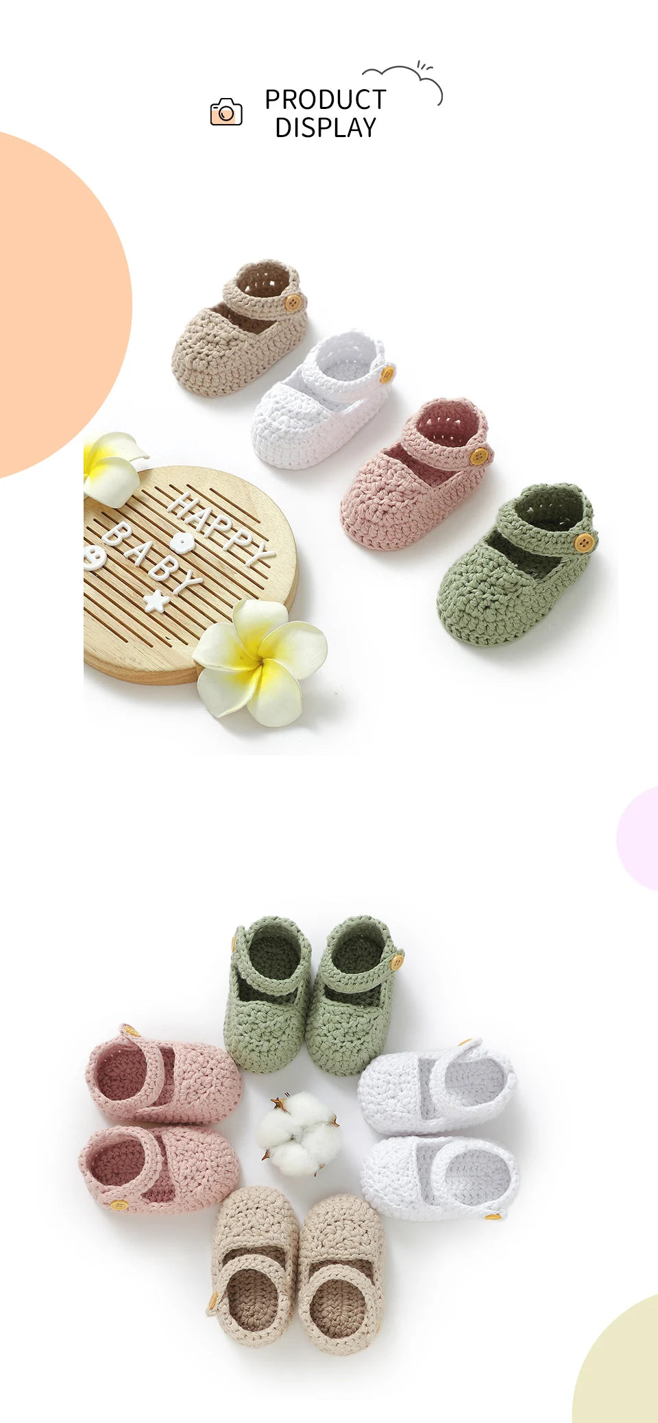 Sapatos para Bebê Recém-Nascido Menina (0-1 ano): Moda, cor pura, malha infantil, antiderrapante e sola macia. Ideais para os primeiros passos no inverno, perfeitos para caminhadas!