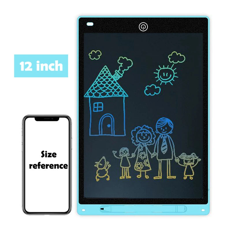 Prancheta Eletrônica LCD – Tablet de Escrita e Desenho Infantil Disponível nos tamanhos: 8.5 / 10 / 12 polegadas