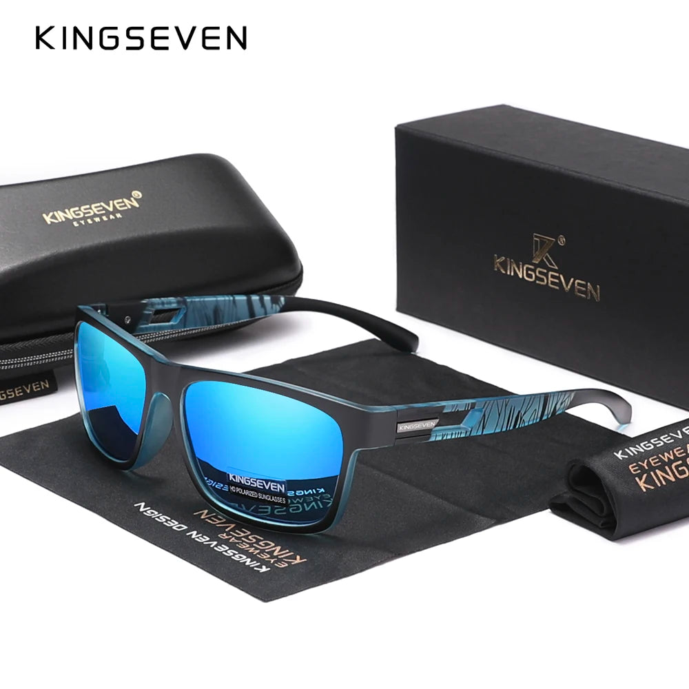 Óculos de Sol Polarizados Femininos Kingseven - Novo Design 2024 da Marca Lentes UV e estilo moderno.