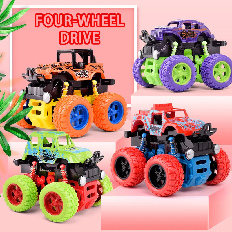 Carro de Brinquedo com Tração nas Quatro Rodas – SUV Off-Road com Movimento Inercial