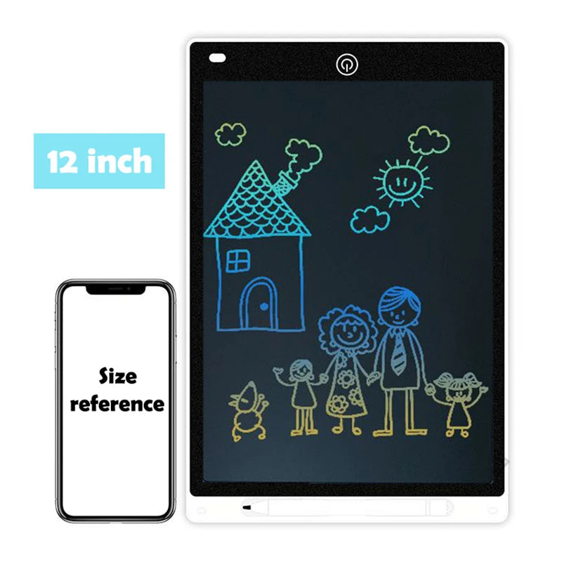 Prancheta Eletrônica LCD – Tablet de Escrita e Desenho Infantil Disponível nos tamanhos: 8.5 / 10 / 12 polegadas
