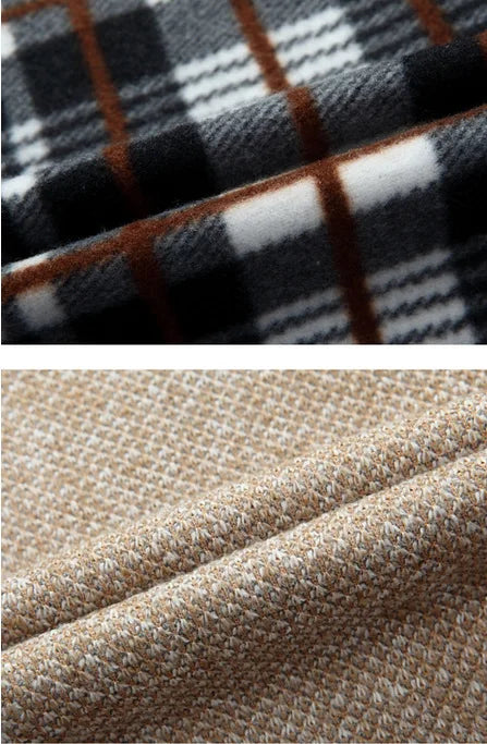 Jaquetas de malha masculinas para outono e inverno, grossas, macias e quentes, com mangas longas e gola. Perfeitas para um estilo casual e moderno.