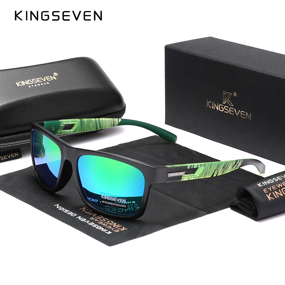 Óculos de Sol Polarizados Femininos Kingseven - Novo Design 2024 da Marca Lentes UV e estilo moderno.