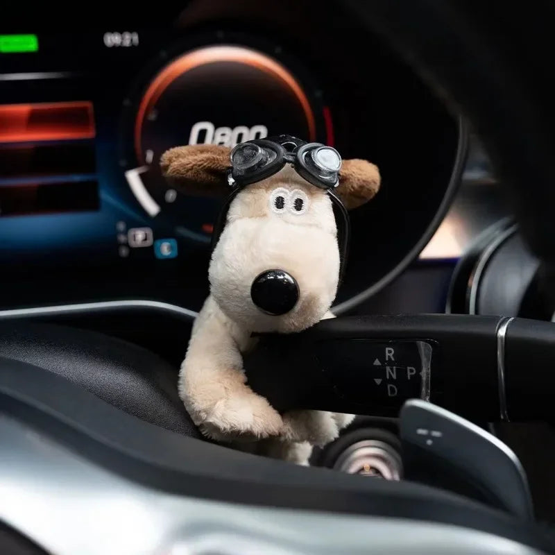 Transforme o interior do seu carro com esta adorável decoração! Cachorro de Pelúcia