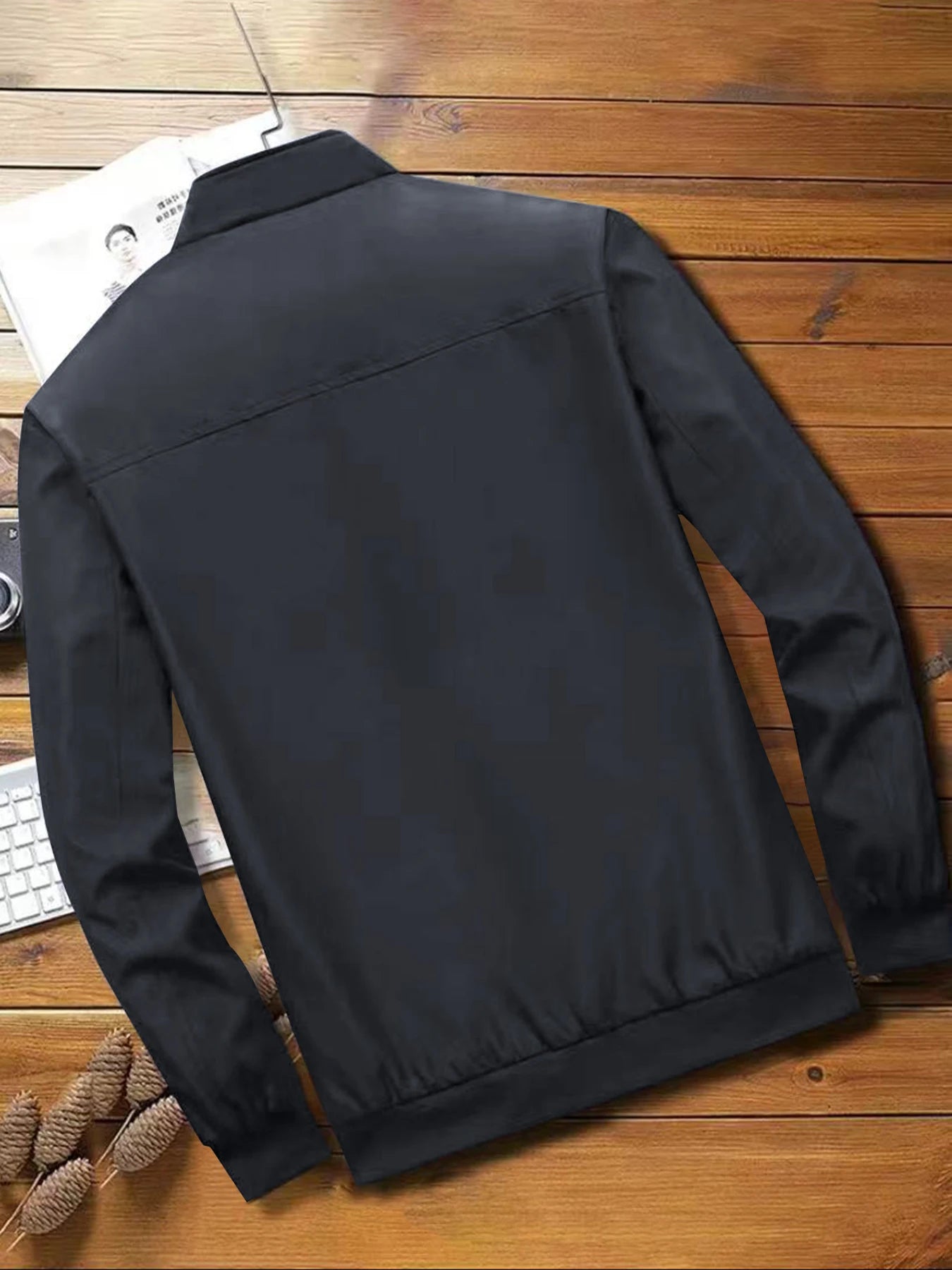 Jaqueta casual monocromática masculina, casaco match viajante, tendência de negócios, moda sta, nova, primavera e outono