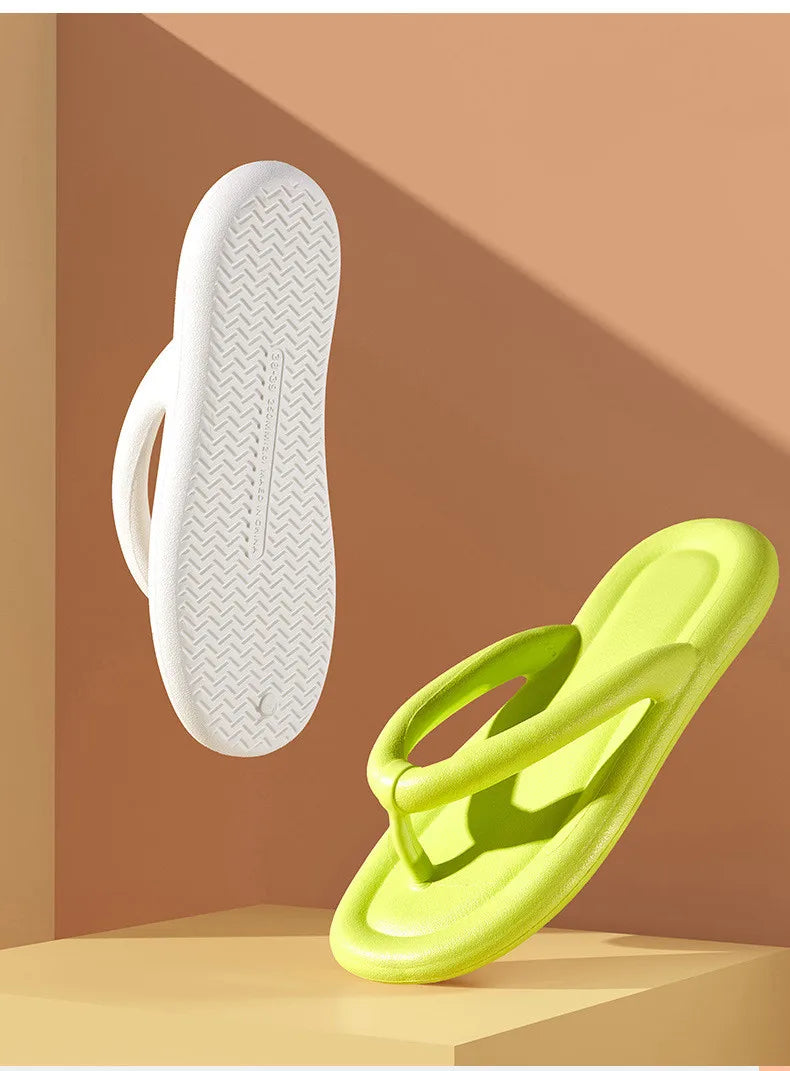 Chinelos Femininos: Chinelos Planos Leves e Confortáveis em EVA Respirável, Estilo Férias, Praia, Chuveiro, Verão, Disponíveis em 5 Cores, Tamanhos 36-41.