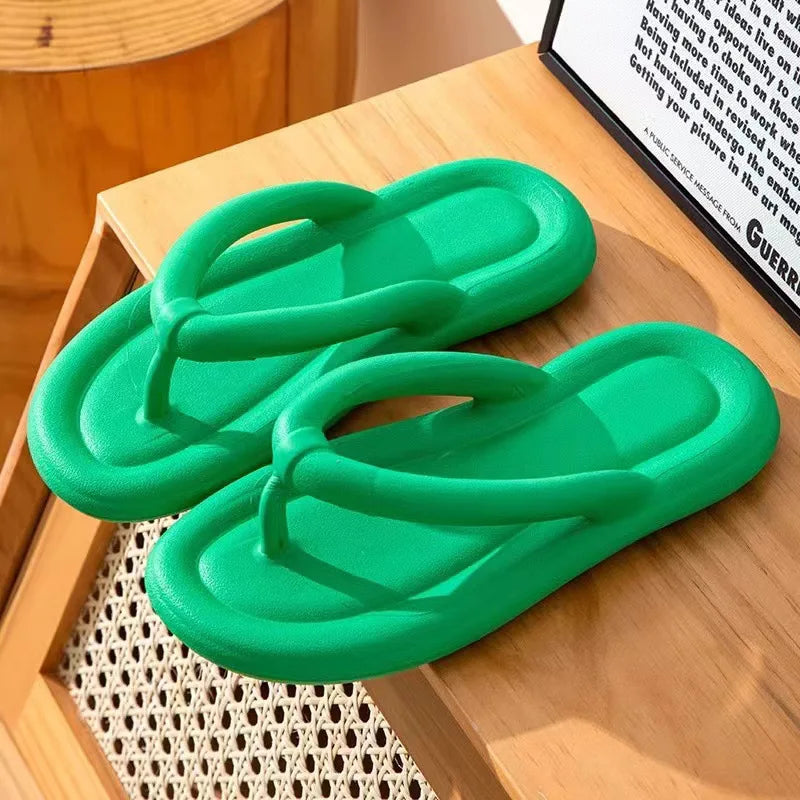 Chinelos Femininos: Chinelos Planos Leves e Confortáveis em EVA Respirável, Estilo Férias, Praia, Chuveiro, Verão, Disponíveis em 5 Cores, Tamanhos 36-41.