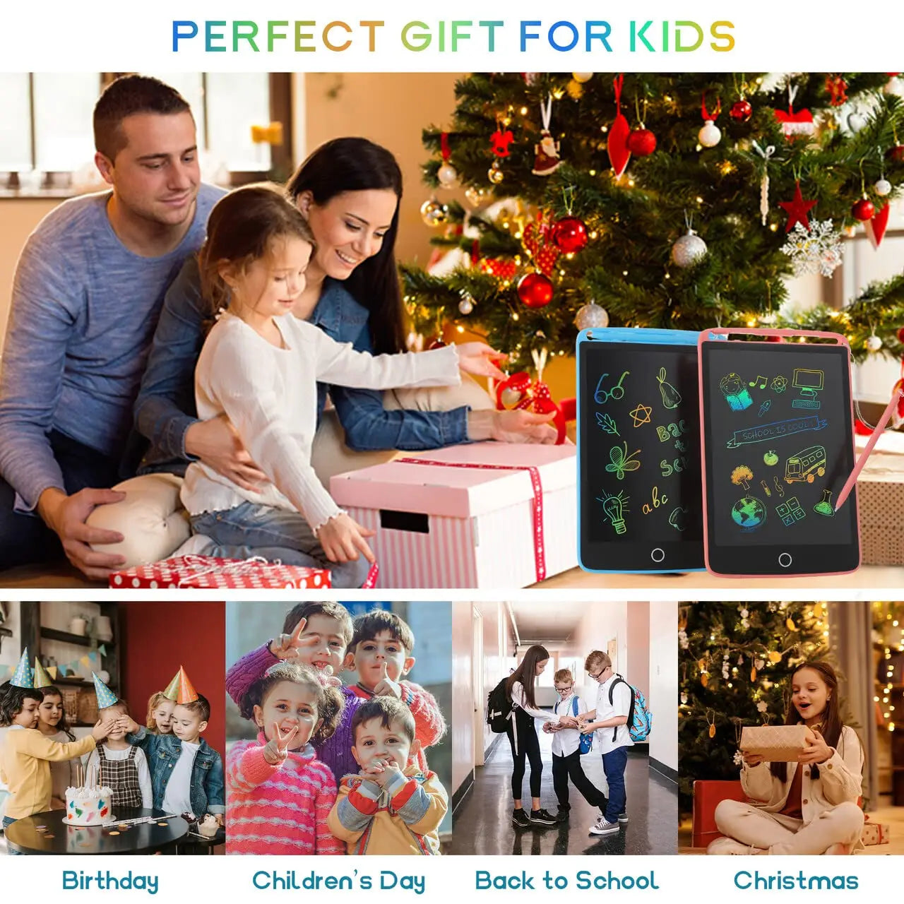 Prancheta Eletrônica LCD – Tablet de Escrita e Desenho Infantil Disponível nos tamanhos: 8.5 / 10 / 12 polegadas