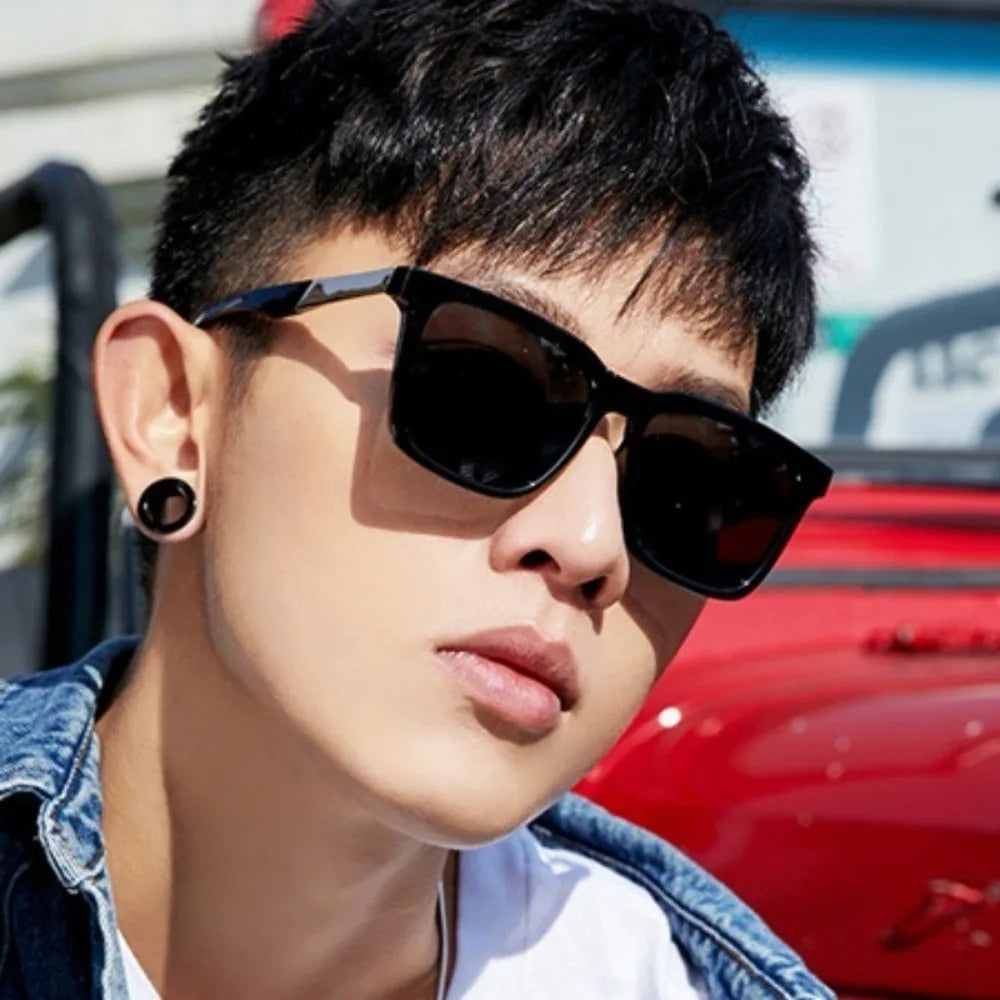 Óculos de sol unissex para dirigir, com lentes de mercúrio e proteção UV400.