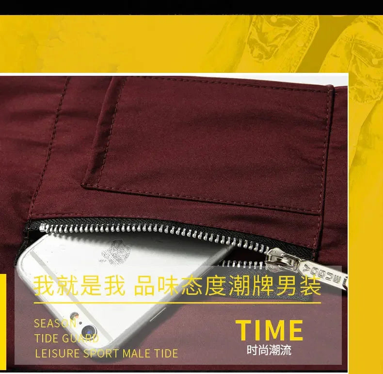 Jaqueta Masculina de Outono - Manga Longa, Uniforme de Beisebol, À Prova de Vento, Ideal para Ciclismo, Jaqueta Fina Sólida com Zíper, Casual e Esportiva para Atividades ao Ar Livre.