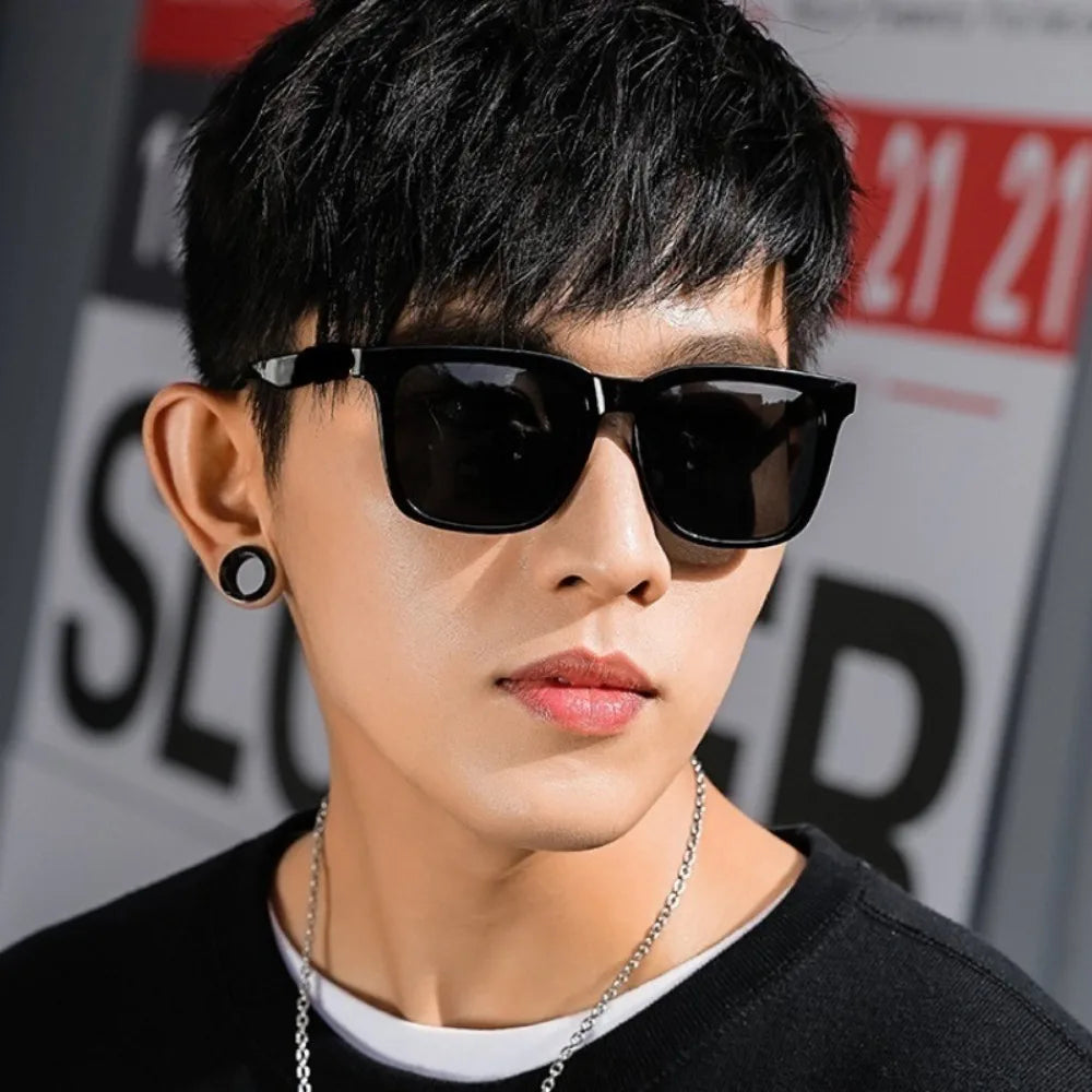 Óculos de sol unissex para dirigir, com lentes de mercúrio e proteção UV400.