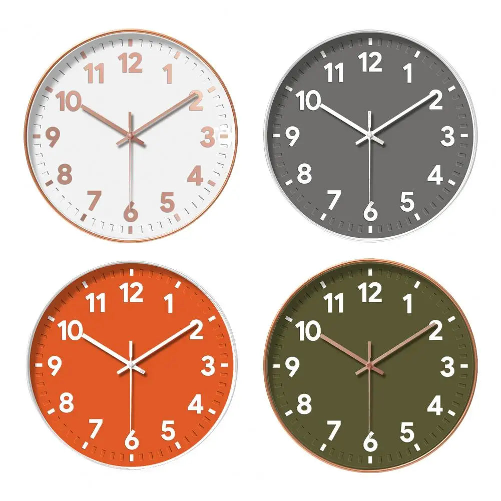 Relógio de parede decorativo para sala de estar, display de agulha, ponteiro op