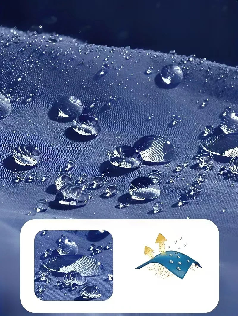 Jaqueta de chuva impermeável masculina leve exterior com capuz capa de chuva ao