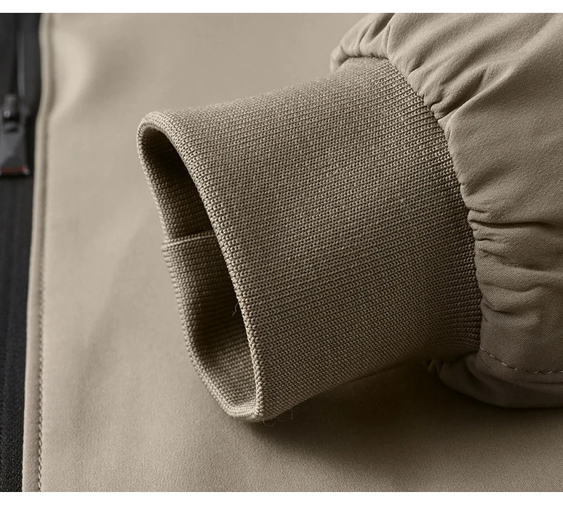 Jaqueta casual de negócios de alta qualidade para a primavera, com gola de beisebol. Estilo bonito e moderno, ideal para a juventude.