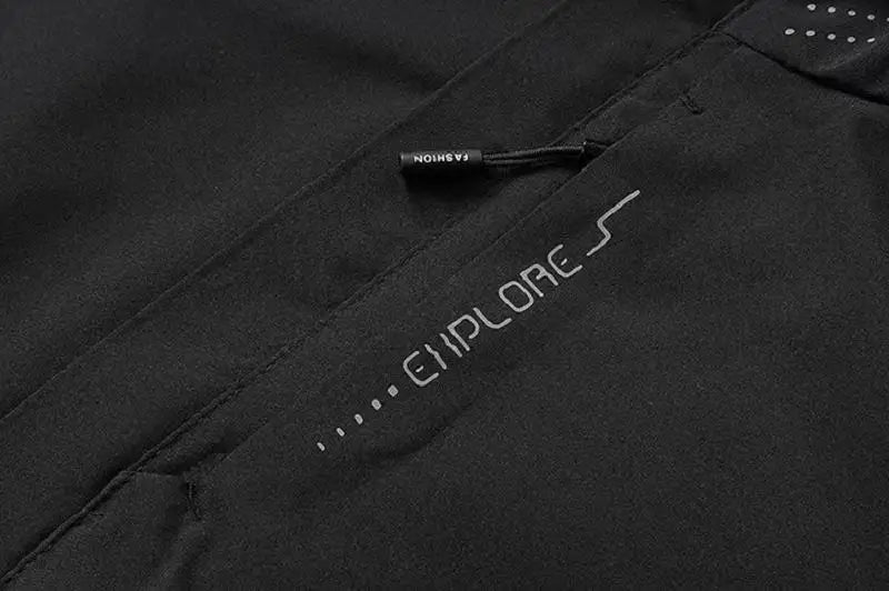 Jaqueta de chuva impermeável masculina leve exterior com capuz capa de chuva ao