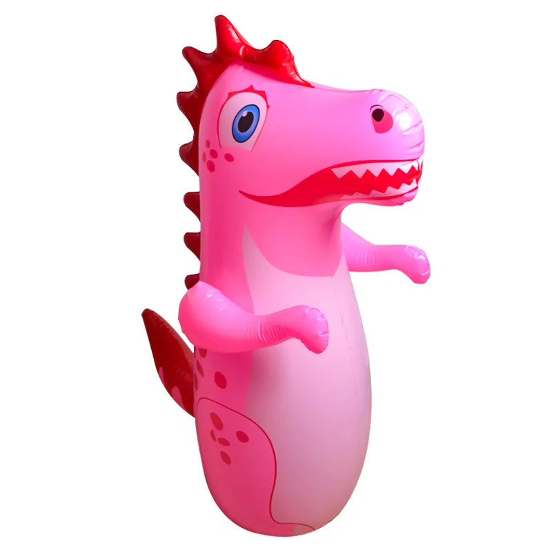 Saco de Pancadas Inflável Dinossauro – Brinquedo Esportivo para Crianças e Adultos | Tumbler de Boxe Divertido | Atividade ao Ar Livre | Presente Ideal para Meninos