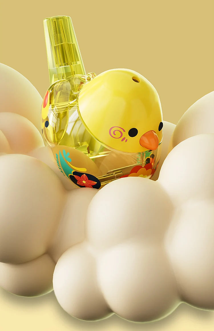 Apito de pássaro aquático para bebês e crianças – brinquedo educativo musical com adição de água, ideal para estímulo sensorial e treinamento auditivo.