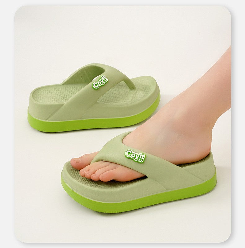 Chinelos femininos de verão — sandálias antiderrapantes com salto de 4 cm, estilo slide, confortáveis e elegantes, perfeitas para mulheres e meninas! ?????