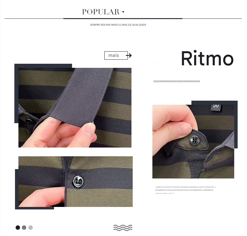 Camiseta masculina de manga curta, listrada e de alta qualidade, perfeita para o verão de 2025. Com bordado da letra "B" da marca de luxo, esta peça é ideal para um look casual e elegante.