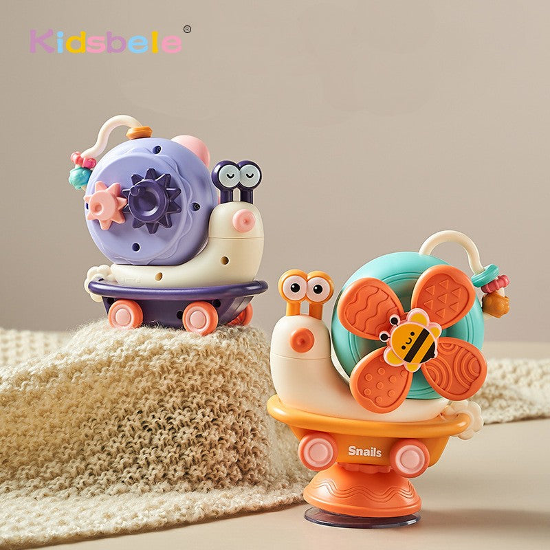 Brinquedo Giratório de Ventosa — Estímulo Sensorial e Motor para Bebês de 6 a 18 Meses | Ideal para Viagem