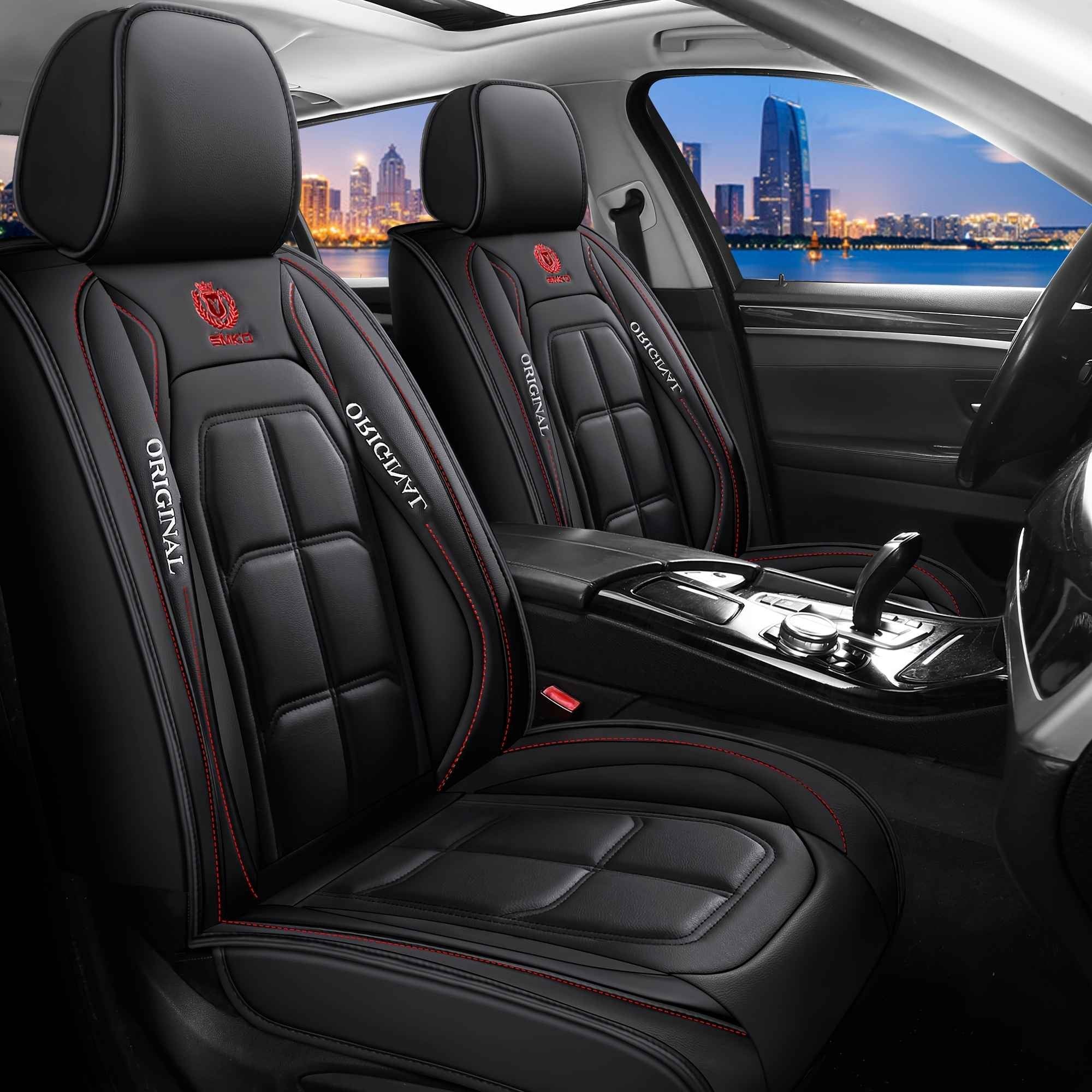 Capa de Assento Universal em Couro Premium – Almofada Completa para Motorista e Passageiro | Conforto e Estilo 4 Estações