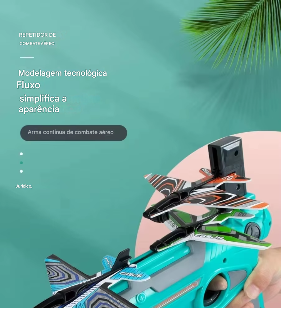 Brinquedo Educativo Aeronave Ejetável – Para Meninos de 3 a 5 Anos