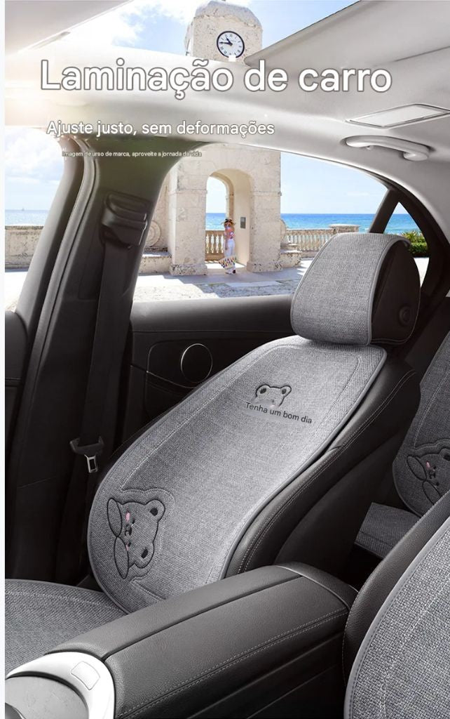 Capa de Almofada para Assento de Carro - Estilo, Conforto e Proteção Antiderrapante!