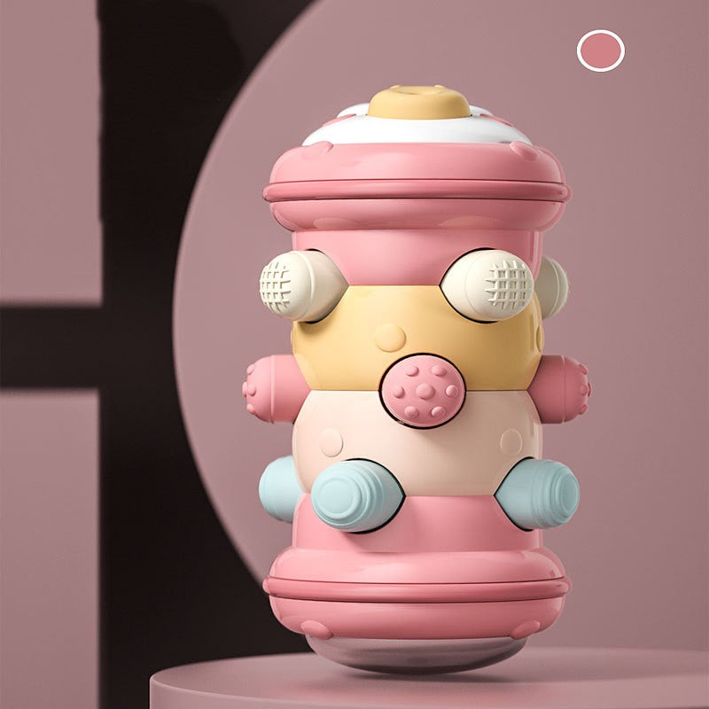 Rolo Inflável para Engatinhar — Brinquedo para Bebês de 6 a 12 Meses | Estímulo ao Desenvolvimento, Tempo de Barriga, Jogos de Fitness e Aprendizagem Precoce com Bola de PVC