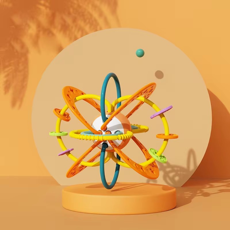 Brinquedo sensorial e educativo para bebês – 0 a 12 meses | Chocalho, mordedor, dentição e desenvolvimento motor.