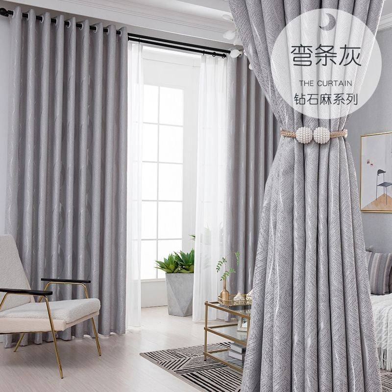 Dreamwood - Cortina Moderna em Poliéster Jacquard