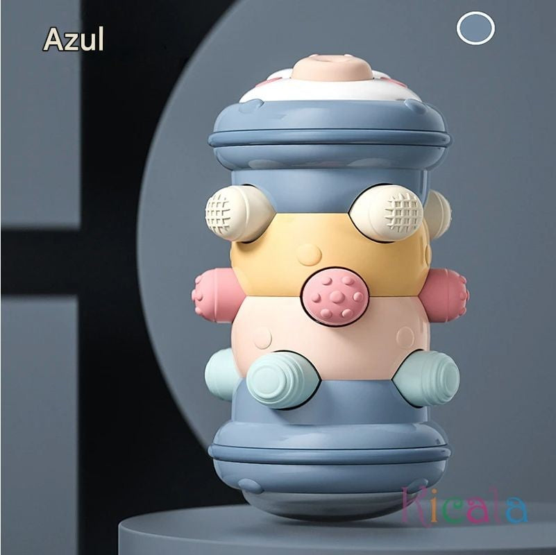 Rolo sensorial para bebê – estimula o engatinhar, tempo de barriga e desenvolvimento motor (0–12 meses).