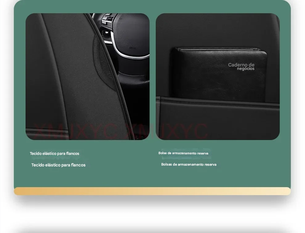 CAPA DE BANCO UNIVERSAL EM COURO PREMIUM!