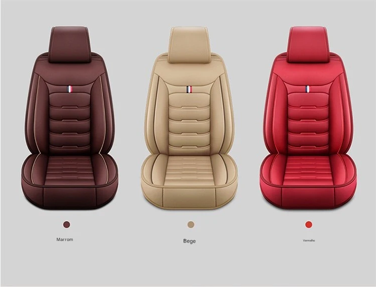 Conjunto de Capas de Banco em Couro PU Universal – Protetor de Assento Dividido para Carros e SUVs | Conforto e Elegância para Todas as Estações